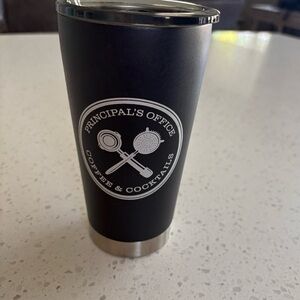 Black Tumbler with Logo